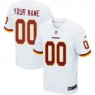 Men's Washington Redskins Customized Elite White Jersey