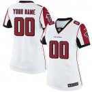 Women's Atlanta Falcons Customized Limited White Jersey