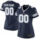 Women's Dallas Cowboys Customized Limited Navy Blue Team Color Jersey