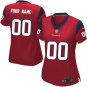 Women's Houston Texans Customized Elite Red Alternate Jersey