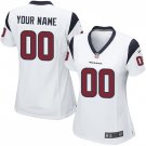 Women's Houston Texans Customized Limited White Jersey