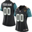 Women's Jacksonville Jaguars Customized Elite Black Alternate Jersey