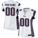 Women's New England Patriots Customized Limited White Jersey