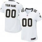 Women's New Orleans Saints Customized Elite White Jersey