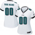 Women's Philadelphia Eagles Customized Limited White Jersey