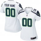 Women's Seattle Seahawks Customized Elite White Jersey