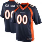 Youth Denver Broncos Customized Elite Navy Blue Alternate Jersey