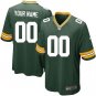 Youth Green Bay Packers Customized Elite Green Team Color Jersey