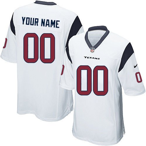 Youth Houston Texans Customized Limited White Jersey