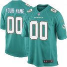 Youth Miami Dolphins Customized Limited Aqua Green Team Color Jersey
