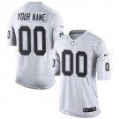 Youth Oakland Raiders Customized Limited White Jersey