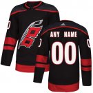 Men's Authentic Black Hockey Carolina Hurricanes Custom Name Stitched Jersey