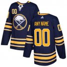 Men's Authentic Navy Blue Home Hockey Jersey Buffalo Sabres Customized Name
