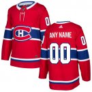 Men's Authentic Red Home Hockey Jersey Montreal Canadiens Customized Name