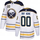 Men's Authentic White Home Hockey Jersey Buffalo Sabres Customized Name