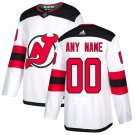 Men's Authentic White Home Hockey Jersey New Jersey Devils Customized Name