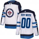 Men's Authentic White Home Hockey Jersey Winnipeg Jets Customized Name
