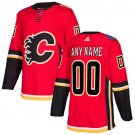 Men's Premier Red Home Hockey Jersey Calgary Flames Customized Name