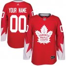 Men's Red Home Hockey Jersey Toronto Maple Leafs Customized Name