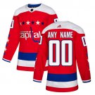 Men's Washington Capitals Customized Name Red Alternate Hockey Jersey