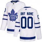 Men's White Home Hockey Jersey Toronto Maple Leafs Customized Name