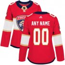 Women Authentic Red Home Hockey Jersey Hockey Florida Panthers Customized