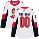 Women Authentic White Home Hockey Jersey Ottawa Senators Customized