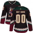 Women's Authentic Black Alternate Hockey Jersey Arizona Coyotes Customized
