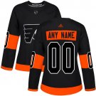 Women's Authentic Black Alternate Hockey Jersey Philadelphia Flyers Customized
