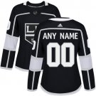 Women's Authentic Black Home Hockey Jersey Los Angeles Kings Customized