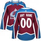 Women's Authentic Red Home Colorado Avalanche Customized Hockey Jersey