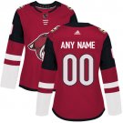 Women's Authentic Red Home Hockey Jersey Arizona Coyotes Customized