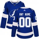 Women's Authentic Royal Blue Home Hockey Jersey Tampa Bay Lightning Customized