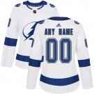 Women's Authentic White  Home Hockey Jersey Tampa Bay Lightning Customized