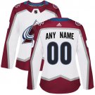 Women's Authentic White Home Colorado Avalanche Customized Hockey Jersey