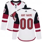 Women's Authentic White Home Hockey Jersey Arizona Coyotes Customized