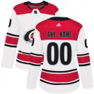 Women's Authentic White Home Hockey Jersey Carolina Hurricanes Customized