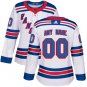 Women's Authentic White Home Hockey Jersey New York Rangers Customized