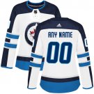 Women's Authentic White Home Hockey Jersey Winnipeg Jets Customized