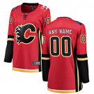 Women's Breakaway Red Home Hockey Jersey Calgary Flames Customized