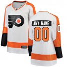 Women's Breakaway White Away Hockey Jersey Philadelphia Flyers Customized
