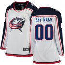 Women's Breakaway White Hockey Jersey Columbus Blue Jackets Customized