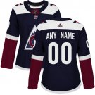 Women's Navy Blue Alternate Colorado Avalanche Customized Hockey Jersey