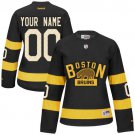 Women's Premier Black Hockey Jersey Boston Bruins Customized