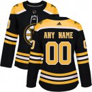Women's Premier Black Home Hockey Jersey Boston Bruins Customized