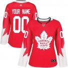 Women's Red Home Hockey Jersey Toronto Maple Leafs Customized