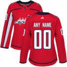 Women's Red Home Hockey Jersey Washington Capitals Customized Stitched