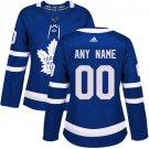 Women's Royal Blue Home Hockey Jersey Toronto Maple Leafs Customized