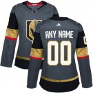 Women's Vegas Golden Knights Authentic Gray Hockey Jersey Customized