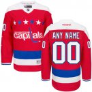 Women's Washington Capitals Customized Red Alternate Hockey Jersey
